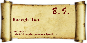 Bezegh Ida névjegykártya